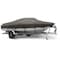 Eevelle Boat Cover FISH & SKI Walk Thru Windshield, Outboard Fits 23ft 6in L up to 96in W Charcoal WSVNWT2396B-CHL - alternate 1